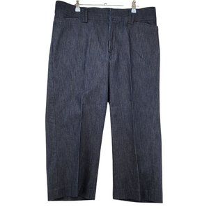 Lee Jeans Women's Natural Fit Just Below the Waist Cropped Denim Blue 14 M